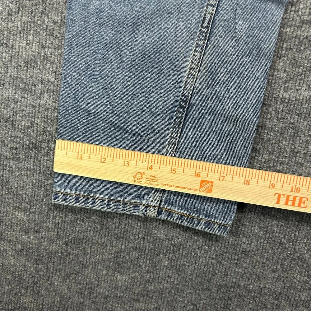Levi's 513 Slim Jeans Mens 39X33 Blue Denim Zip Fly Straight Leg Classic - Flaws